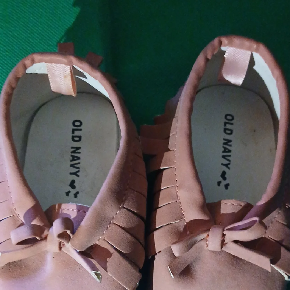 Old Navy Pink Kids Moccasins